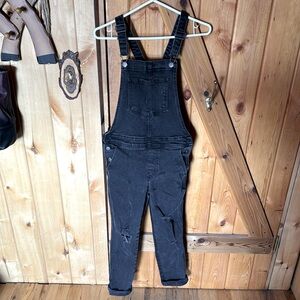 Old Navy Black Denim Overalls
